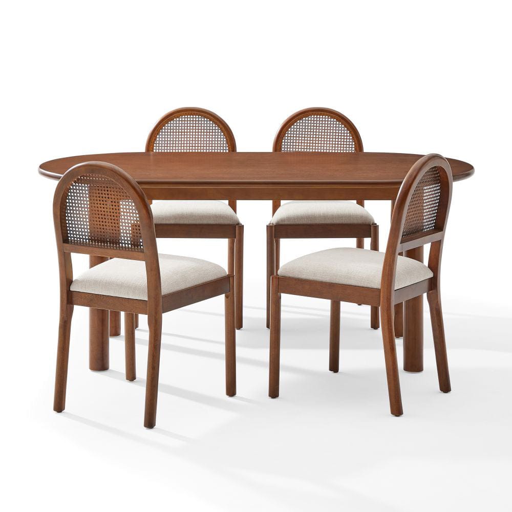 Crosley Furniture - Kennedy 5-Piece Dining Table Set For 4 - Table & 4 Chairs - KF20048WA-CR view 2
