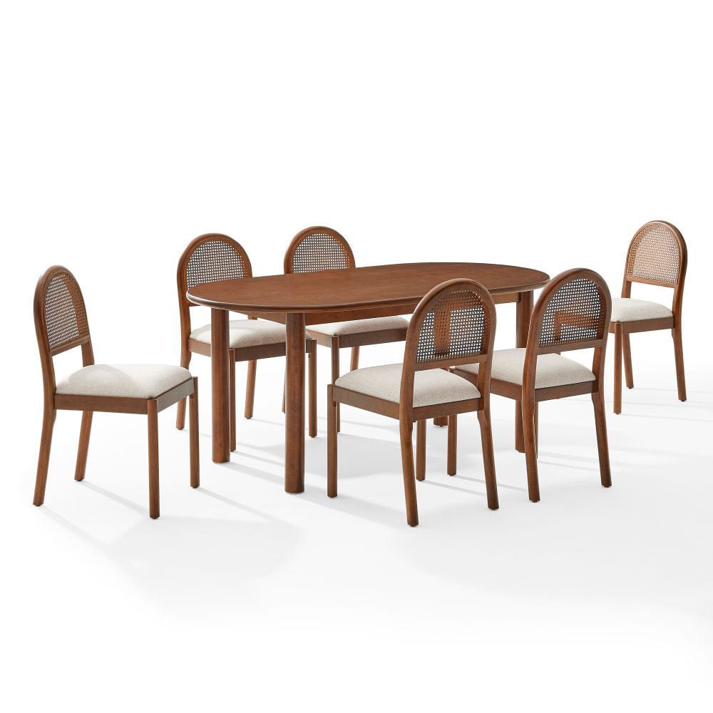Crosley Furniture - Kennedy 7-Piece Dining Table Set For 6 - Table & 6 Chairs - KF20049WA-CR view 1