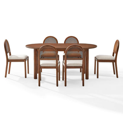 Crosley Furniture - Kennedy 7-Piece Dining Table Set For 6 - Table & 6 Chairs - KF20049WA-CR view 2