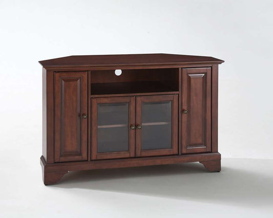 Crosley Furniture - LaFayette 48in Corner TV Stand in Vintage Mahogany Finish - KF10006BMA view 1