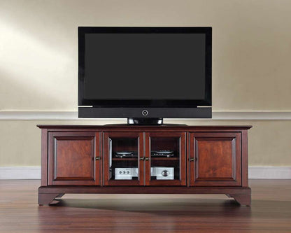 Crosley Furniture - LaFayette 60in Low ProfileTV Stand in Vintage Mahogany Finish - KF10005BMA veiw 2