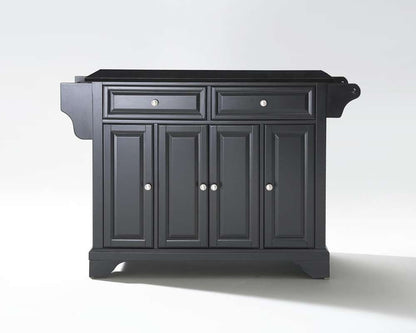 Crosley Furniture - LaFayette Solid Black Granite Top Kitchen Island in Black Finish - KF30004BBK veiw 1