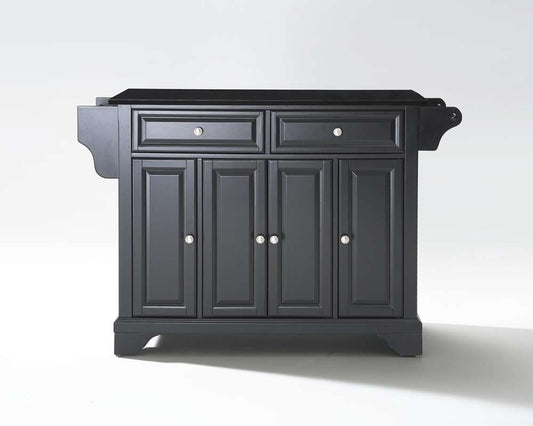 Crosley Furniture - LaFayette Solid Black Granite Top Kitchen Island in Black Finish - KF30004BBK veiw 1