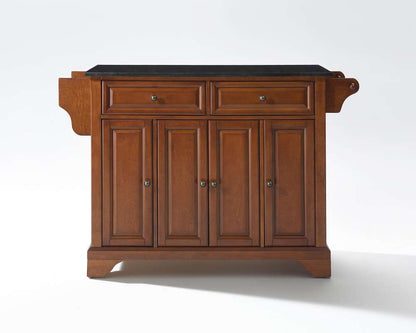Crosley Furniture - LaFayette Solid Black Granite Top Kitchen Island in Classic Cherry Finish - KF30004BCH veiw 1