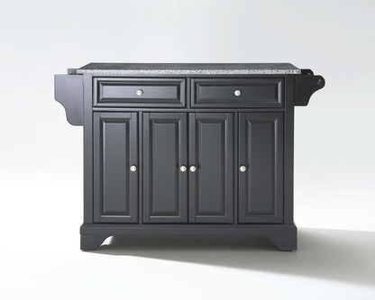 Crosley Furniture - LaFayette Solid Granite Top Kitchen Island in Black Finish - KF30003BBK veiw 1