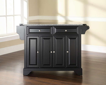 Crosley Furniture - LaFayette Solid Granite Top Kitchen Island in Black Finish - KF30003BBK veiw 3