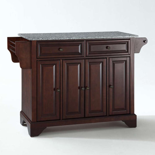 Crosley Furniture - LaFayette Solid Granite Top Kitchen Island in Vintage Mahogany Finish - KF30003BMA view 1