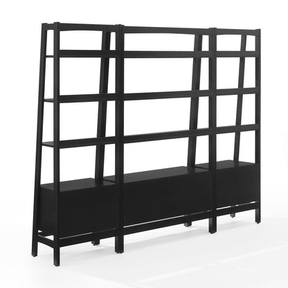 Crosley Furniture - Landon 3-Piece Etagere Bookcase Set - Large Etagere & 2 Small Etageres - KF13040MB view 6