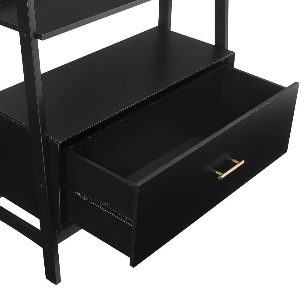 Crosley Furniture - Landon Large Etagere Bookcase - CF1110-MB view 8