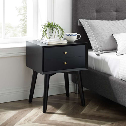 Crosley Furniture - Landon Night Stand Matte Black - CF9401-MB veiw 1