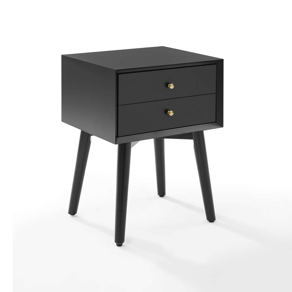 Crosley Furniture - Landon Night Stand Matte Black - CF9401-MB veiw 2