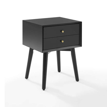 Crosley Furniture - Landon Night Stand Matte Black - CF9401-MB veiw 2