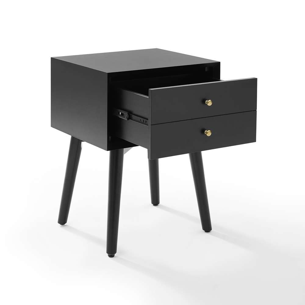 Crosley Furniture - Landon Night Stand Matte Black - CF9401-MB veiw 4