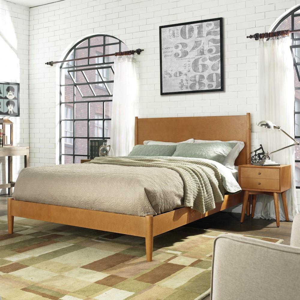 Crosley Furniture - Landon Queen Bedset in Acorn - KF725001AC veiw 2