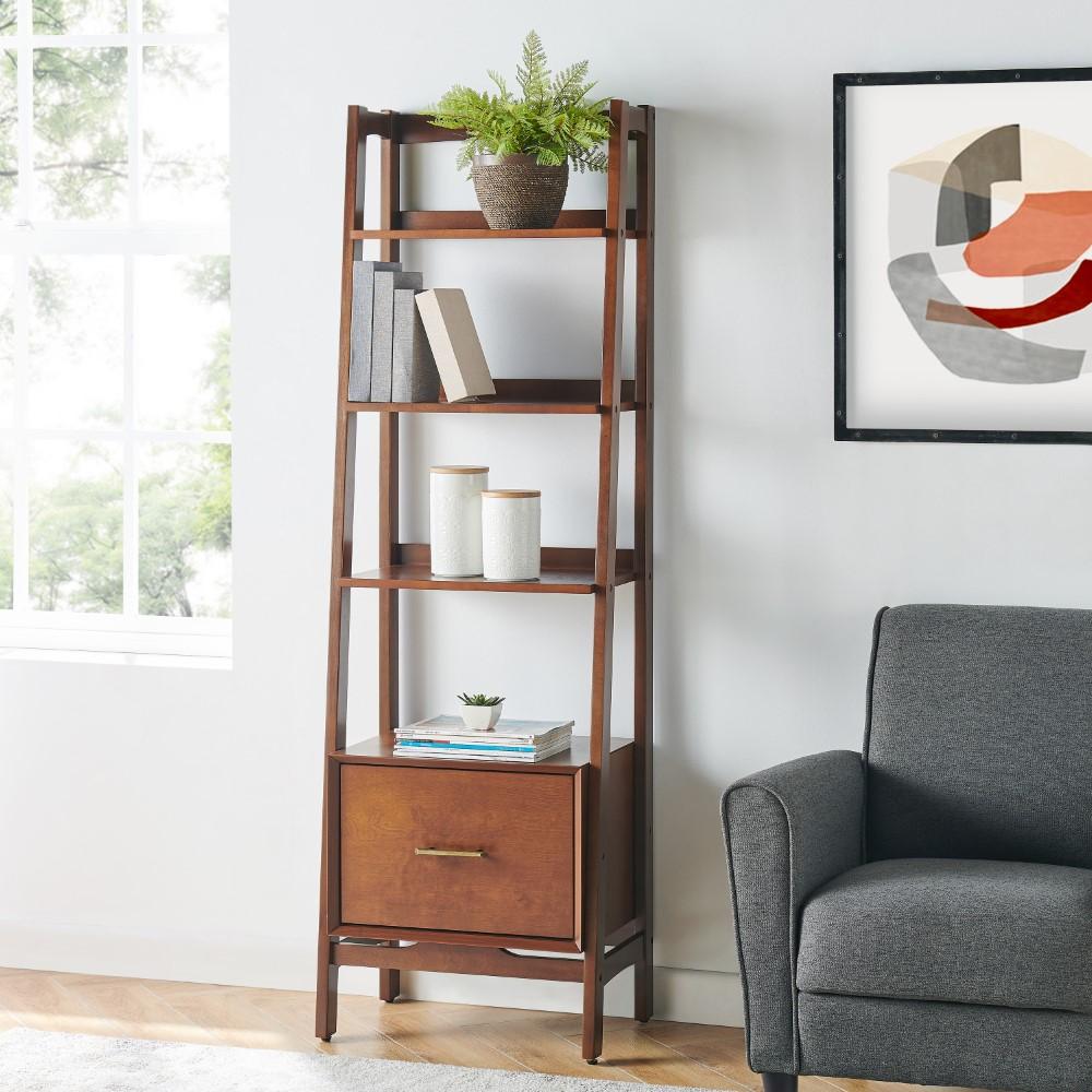 Crosley Furniture - Landon Small Etagere Mahogany - CF1109-MA veiw 8