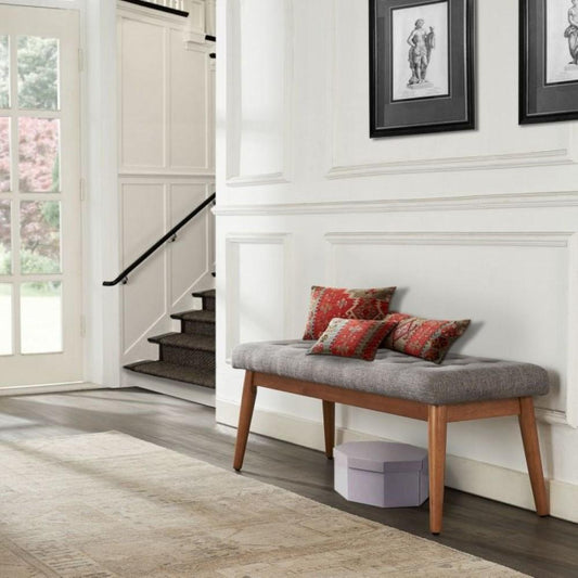 Crosley Furniture - Landon Upholstered Bench in Acorn - CF6019-AC veiw 1