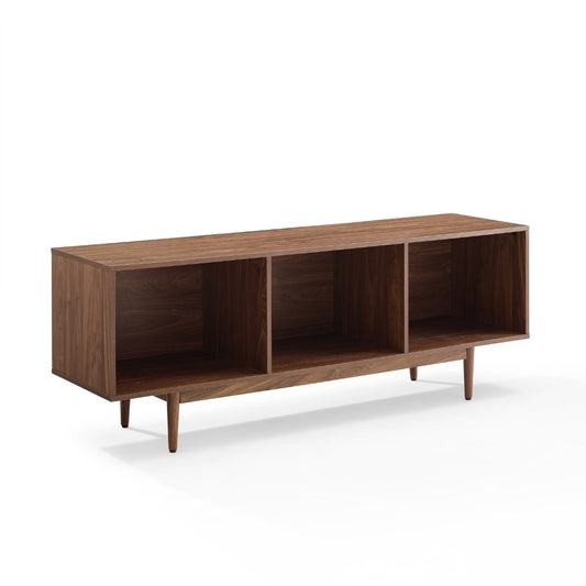 Crosley Furniture - Liam Large Record Storage Console Cabinet Walnut - CF1115-WA veiw 1