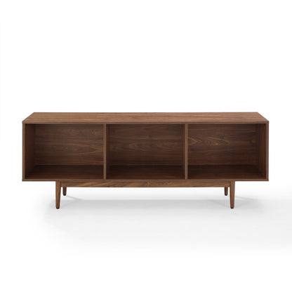 Crosley Furniture - Liam Large Record Storage Console Cabinet Walnut - CF1115-WA veiw 2