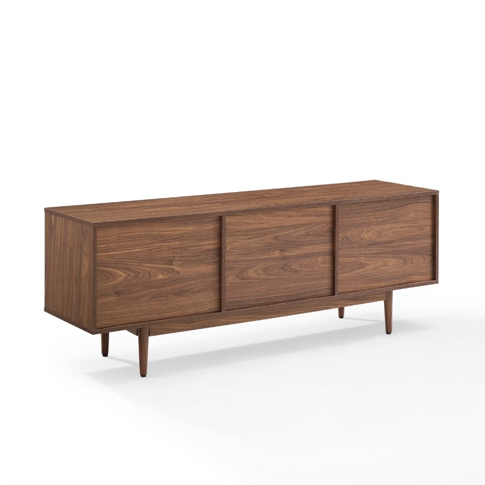 Crosley Furniture - Liam Large Record Storage Console Cabinet Walnut - CF1115-WA veiw 3