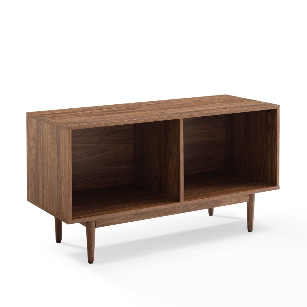 Crosley Furniture - Liam Medium Record Storage Console Cabinet Walnut - CF1116-WA veiw 1