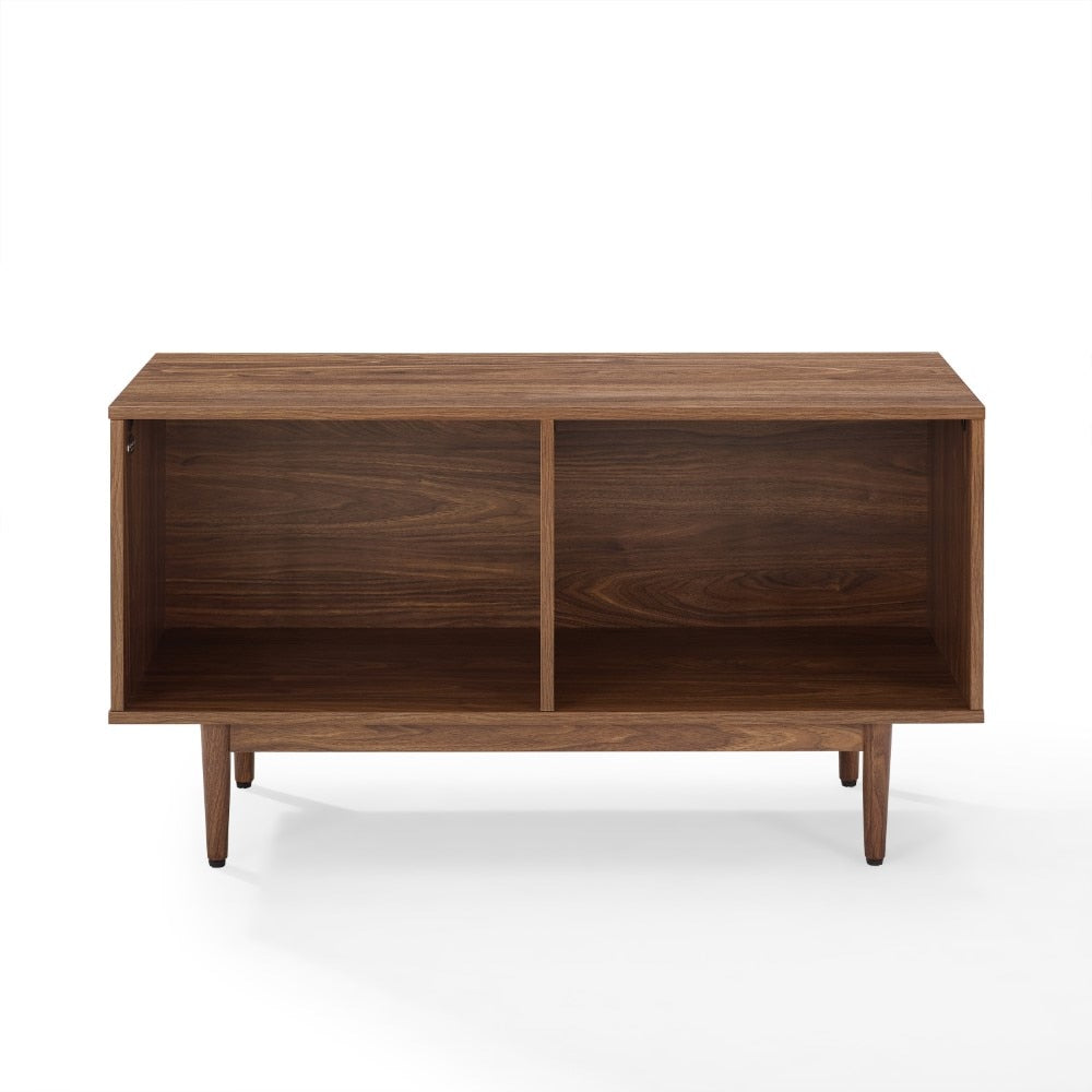 Crosley Furniture - Liam Medium Record Storage Console Cabinet Walnut - CF1116-WA veiw 2