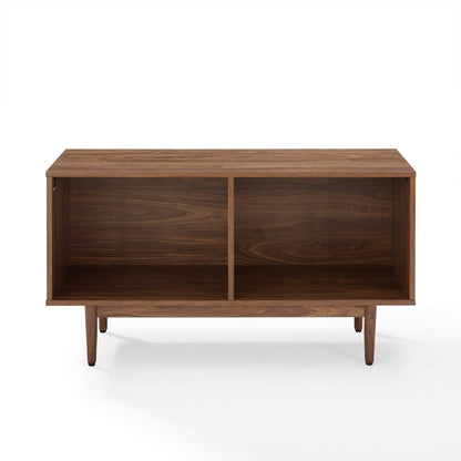 Crosley Furniture - Liam Medium Record Storage Console Cabinet Walnut - CF1116-WA veiw 2