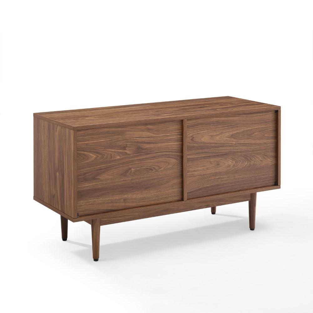 Crosley Furniture - Liam Medium Record Storage Console Cabinet Walnut - CF1116-WA veiw 3