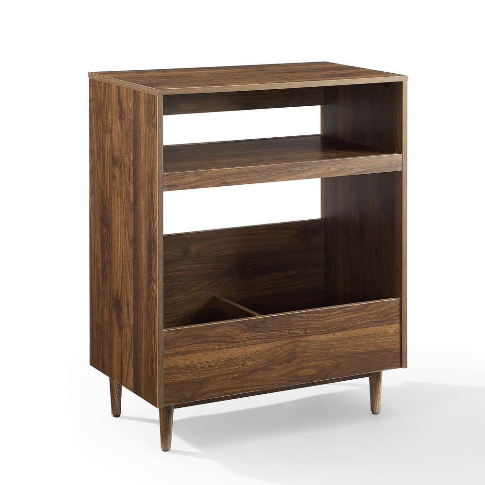 Crosley Furniture - Liam Record Player Stand Walnut - CF1125-WA veiw 1