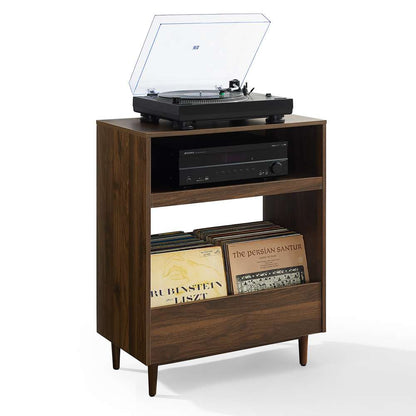 Crosley Furniture - Liam Record Player Stand Walnut - CF1125-WA veiw 5