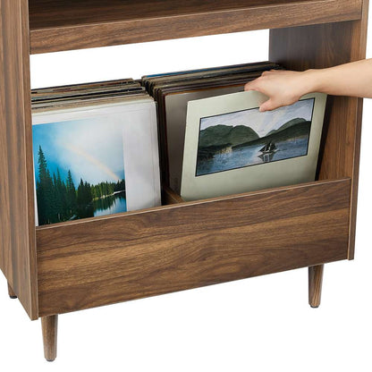 Crosley Furniture - Liam Record Player Stand Walnut - CF1125-WA veiw 7