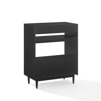 Crosley Furniture - Liam Record Player Stand With Vinyl Storage - CF1125-BK view 2