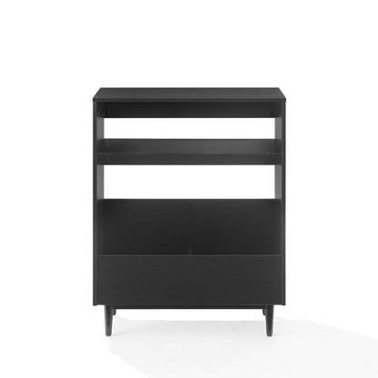 Crosley Furniture - Liam Record Player Stand With Vinyl Storage - CF1125-BK view 3