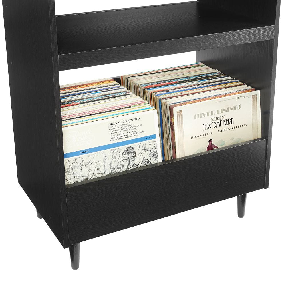 Crosley Furniture - Liam Record Player Stand With Vinyl Storage - CF1125-BK view 6