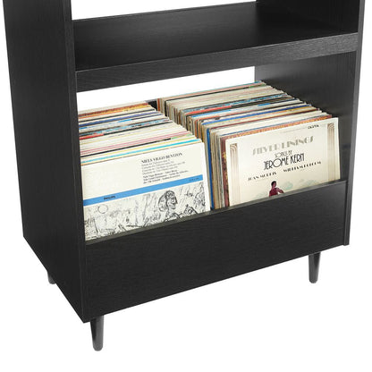 Crosley Furniture - Liam Record Player Stand With Vinyl Storage - CF1125-BK view 6