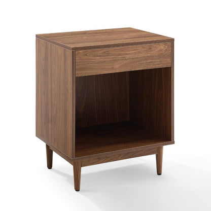 Crosley Furniture - Liam Record Storage End Table Walnut - CF1117-WA veiw 1