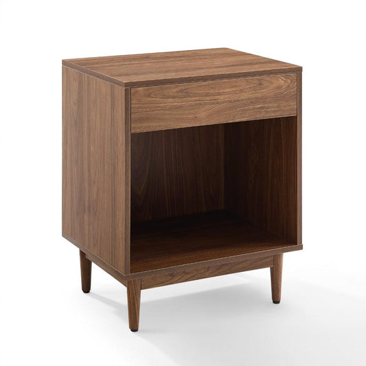 Crosley Furniture - Liam Record Storage End Table Walnut - CF1117-WA veiw 1
