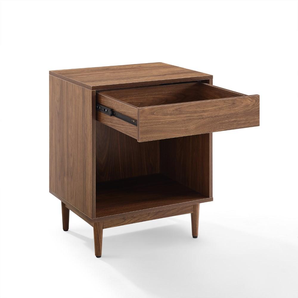 Crosley Furniture - Liam Record Storage End Table Walnut - CF1117-WA veiw 4