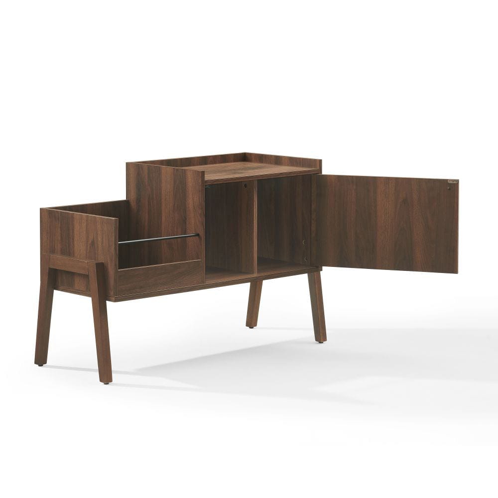 Crosley Furniture - Luna Record Player Cabinet With Vinyl Storage - CF1185-WA view 4