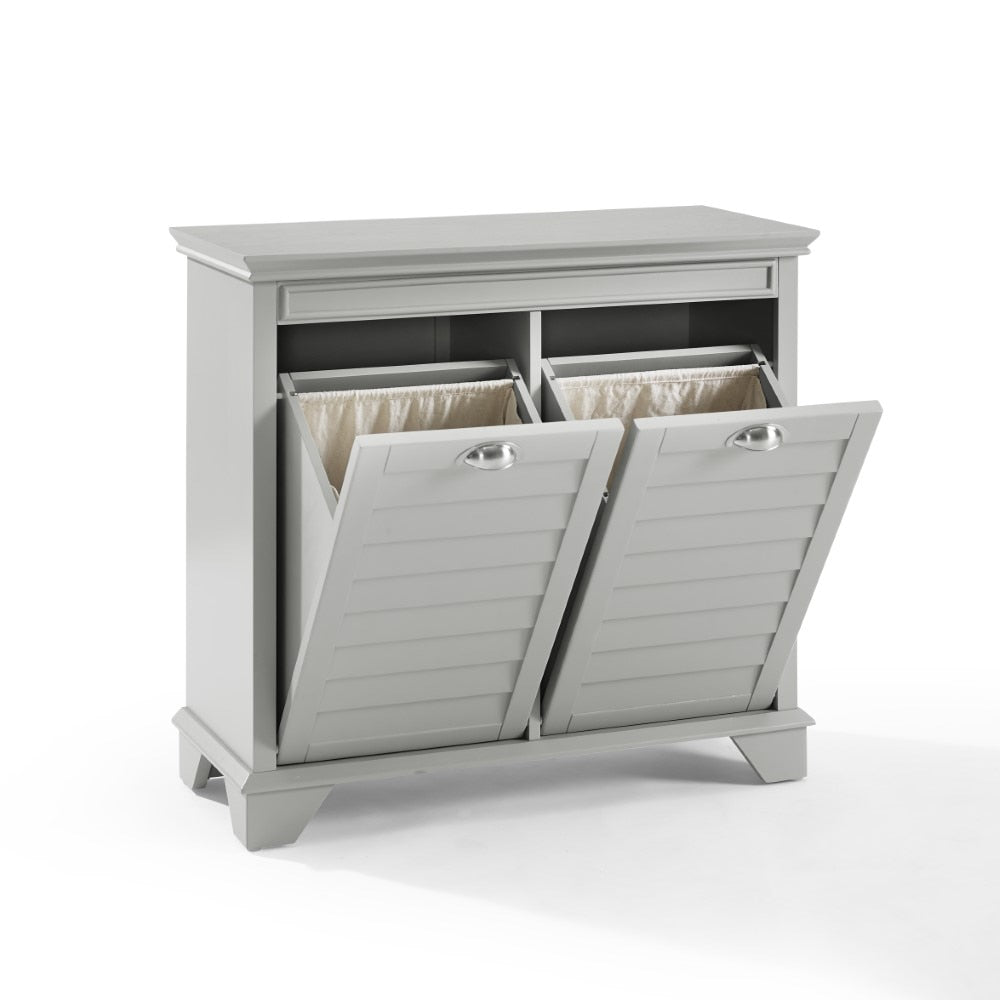 Crosley Furniture - Lydia Linen Hamper Gray - CF7003-GY veiw 4
