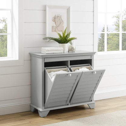 Crosley Furniture - Lydia Linen Hamper Gray - CF7003-GY veiw 9