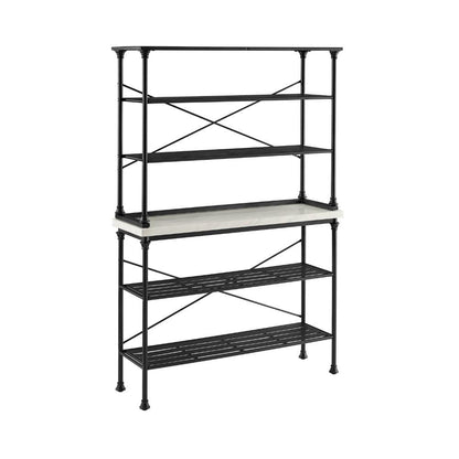 Crosley Furniture - Madeleine Bakers Rack Matte Black - Console & Hutch - KF13030MB veiw 2