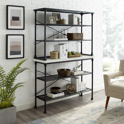 Crosley Furniture - Madeleine Bakers Rack Matte Black - Console & Hutch - KF13030MB veiw 7