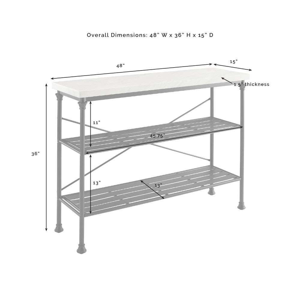 Crosley Furniture - Madeleine Console Matte Black - CF6130-MB veiw 4