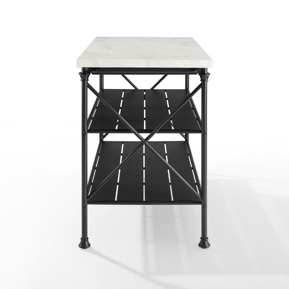 Crosley Furniture - Madeleine Kitchen Island Matte Black - CF3024-MB veiw 3
