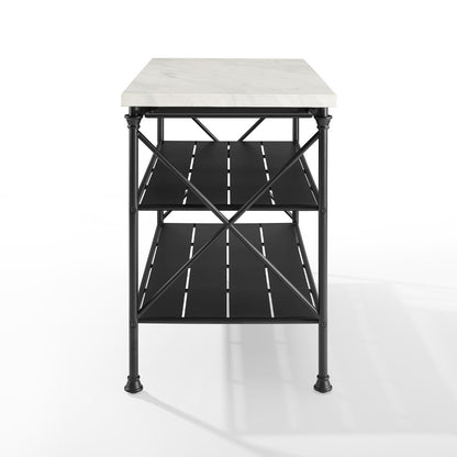 Crosley Furniture - Madeleine Kitchen Island Matte Black - CF3024-MB veiw 3