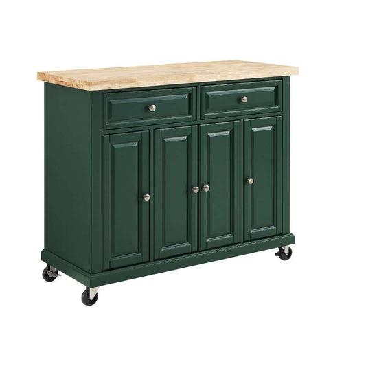 Crosley Furniture - Madison Kitchen Island/Cart Emerald - CF3021-EM veiw 1