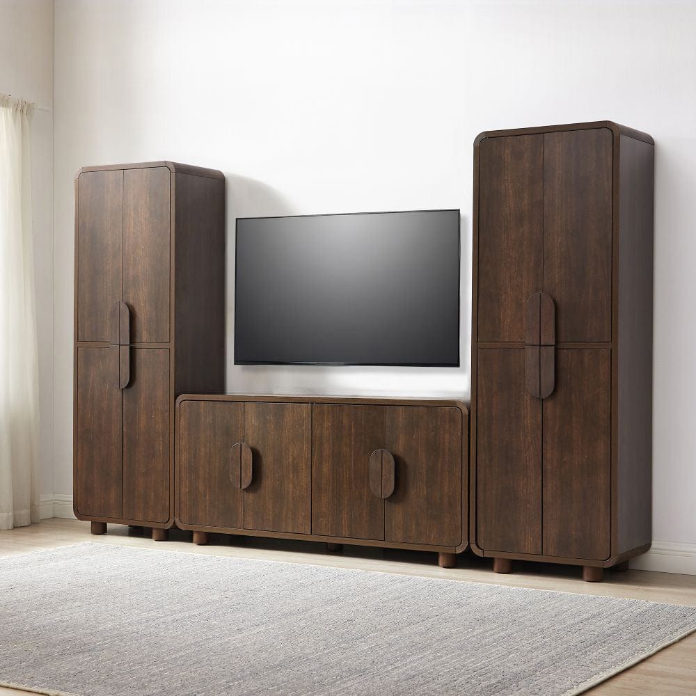 Crosley Furniture - Millie 3-Piece  Entertainment Center - Sideboard & 2 Pantries - KF33077BR view 6