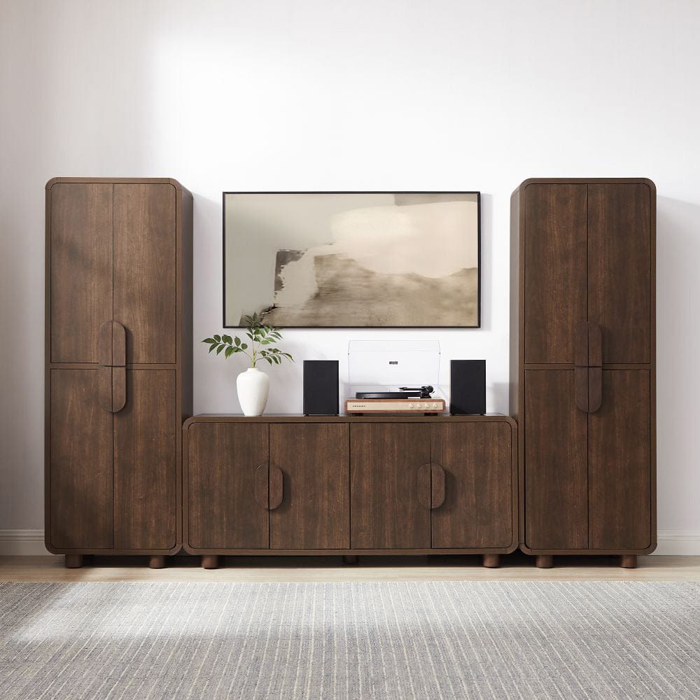 Crosley Furniture - Millie 3-Piece  Entertainment Center - Sideboard & 2 Pantries - KF33077BR view 7
