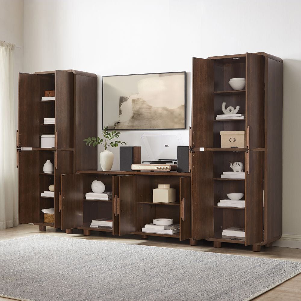 Crosley Furniture - Millie 3-Piece  Entertainment Center - Sideboard & 2 Pantries - KF33077BR view 8