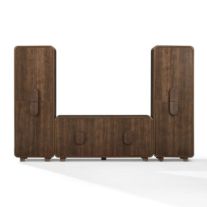 Crosley Furniture - Millie 3-Piece Sideboard And Pantry Set - Sideboard & 2 Pantries - KF33076BR view 2